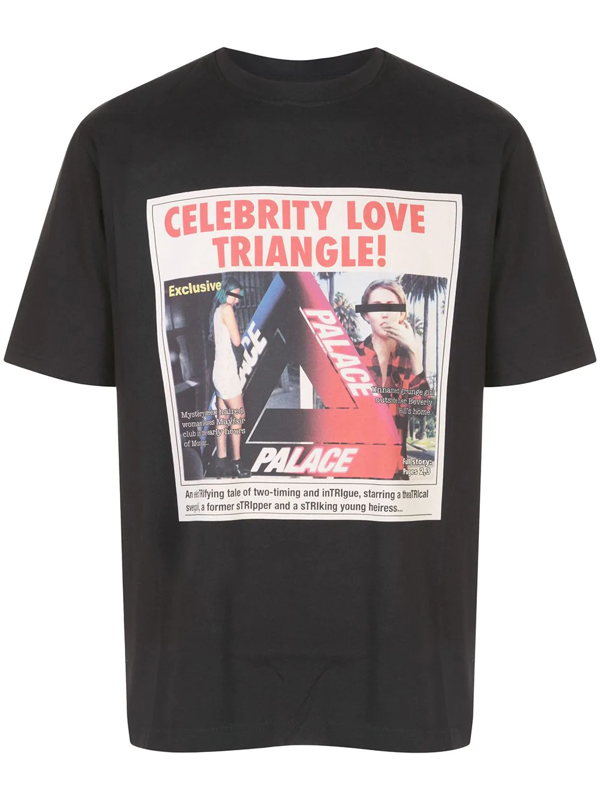 Palace Love Triangle T-shirt In Black | ModeSens
