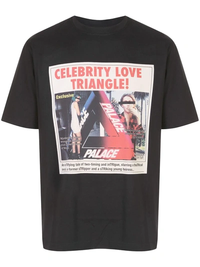 Palace Love Triangle T-shirt In Black