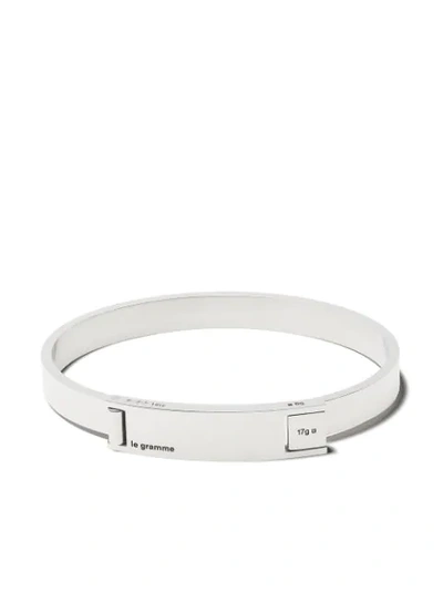 Le Gramme 21g Assemblage Bangle In Silver