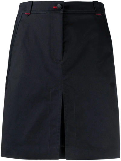 Tommy Hilfiger Contrast Stitched Skirt In Blue