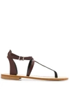 P.a.r.o.s.h T-bar Sandals In Brown