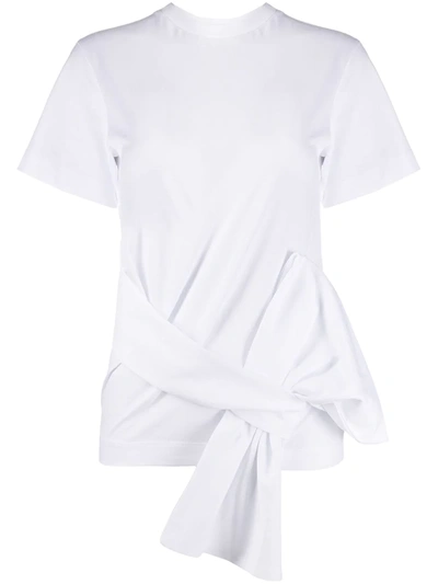 Victoria Victoria Beckham Tie-waist T-shirt In White