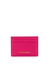 Dolce & Gabbana Logo Cardholder In Pink