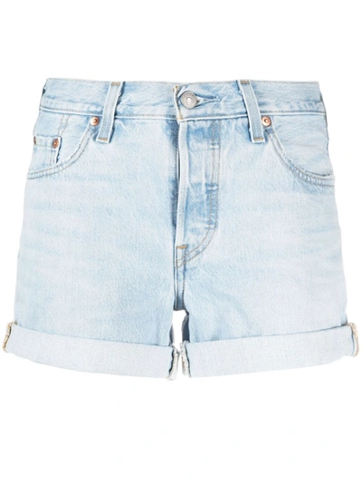 Levi's High-rise Denim Shorts In Blue