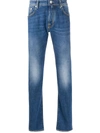 Jacob Cohen Mid-rise Slim Jeans In Blue