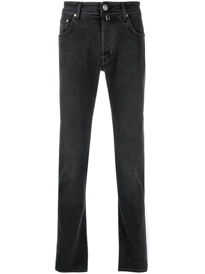 Jacob Cohen Mid-rise Slim Jeans In Black