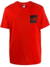The North Face Fine Crew Neck T-shirt In Red