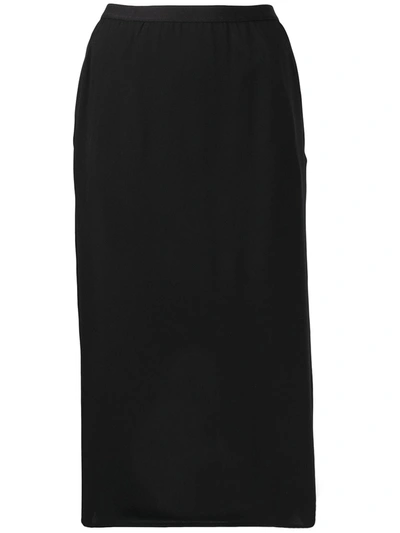 Rick Owens Straight-fit Skirt In Black