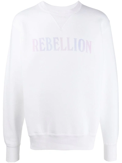 Isabel Marant Mike 'rebellion' Sweatshirt In White