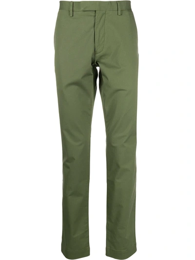 Ralph Lauren Slim-fit Chino Trousers In Green