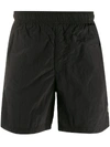 Stone Island Klassische Badeshorts In Black