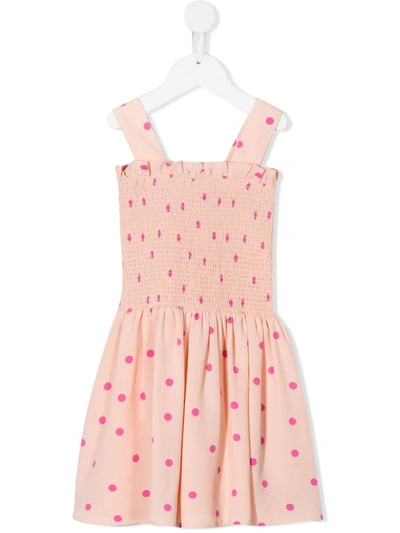 Stella Mccartney Kids' Polka Dot Dress In Pink