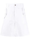 Dsquared2 Flap Pocket Shorts In White