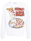 Moschino Graphic Print Sweatshirt In White