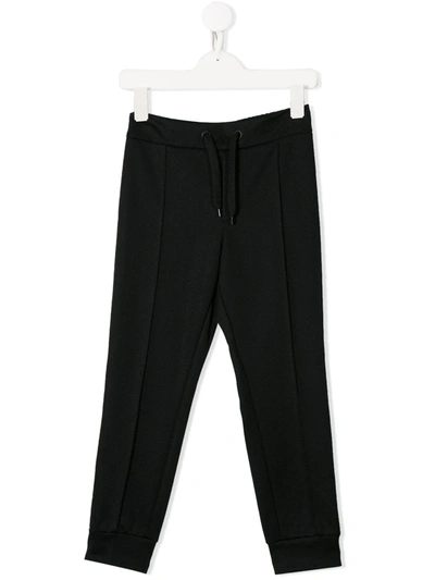 Fendi Kids' Cotton Blend Trousers With Ff Side Bands In Black