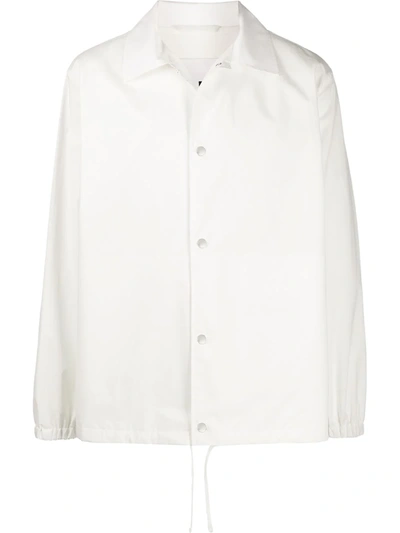 Jil Sander Essential Outdo Casual Jacket In White Cotton
