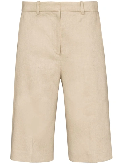 Joseph Long Wide-leg Shorts In Neutrals