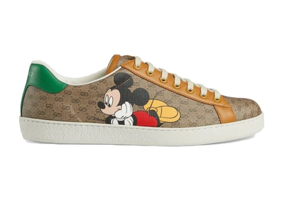 Pre-owned Gucci  Ace X Disney In Brown