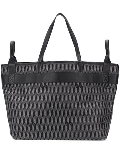 Audepart Geometric Large Tote Bag In Black