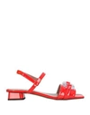 Rayne Sandals In Red