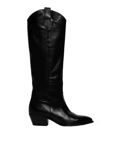 8 By Yoox Knee Boots In Black