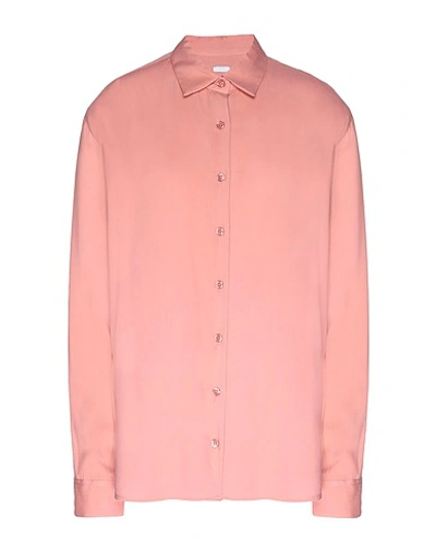8 By Yoox Solid Color Shirts & Blouses In Pastel Pink