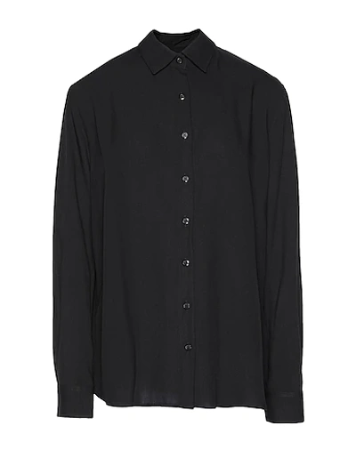 8 By Yoox Solid Color Shirts & Blouses In Black