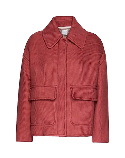 8 By Yoox Jackets In Brick Red