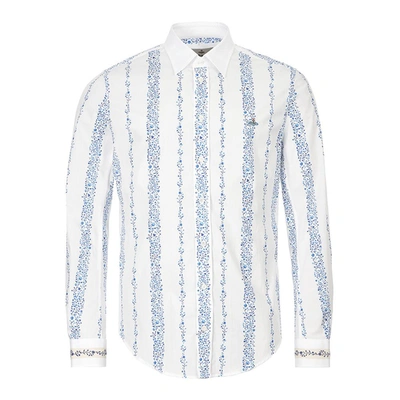 Vivienne Westwood Striped Cotton-poplin Shirt In White