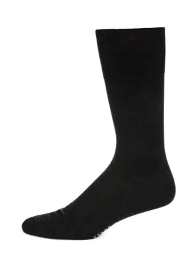 Falke Men's No. 6 Finest Merino & Silk Socks In Black