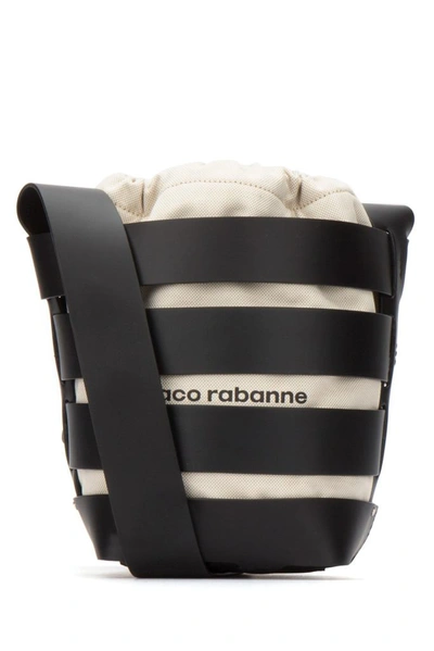 Paco Rabanne Cage Logo Bucket Bag In Multi