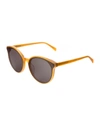 Illesteva Helen Acetate Cat-eye Sunglasses In Tortoise/rose