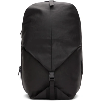 Côte And Ciel Designer Men's Bags Black Ecoyarn Oril S Backpack In Noir