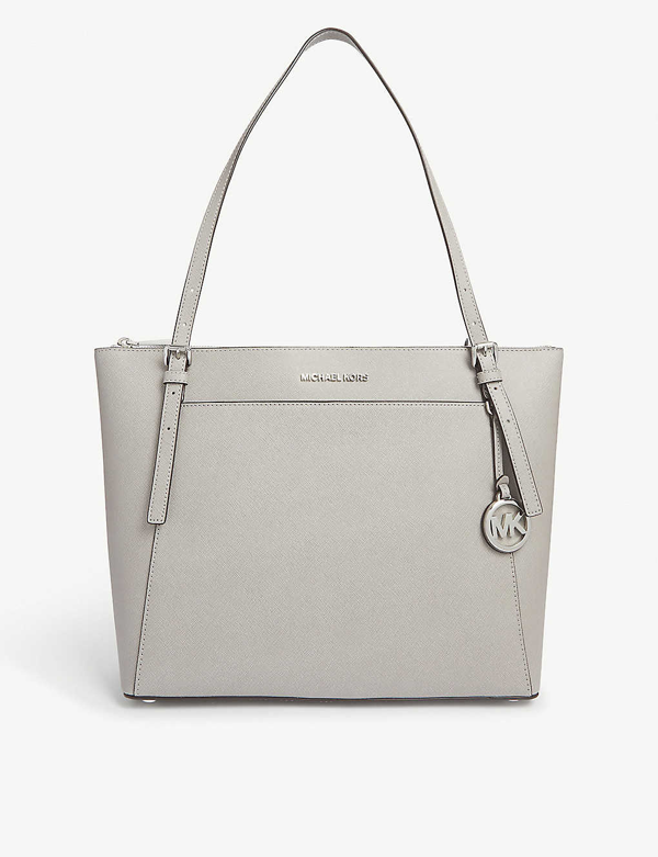 michael kors voyager tote pearl grey