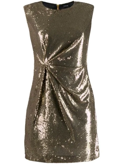 P.a.r.o.s.h Sequinned Mini Dress In Gold