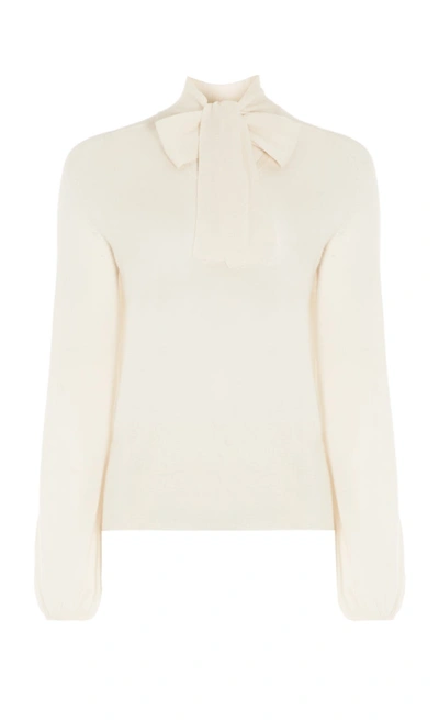 Temperley London Chime Knit Top In Ivory