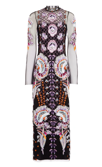 Temperley London Effie Cocktail Dress, Black Mix, Uk8