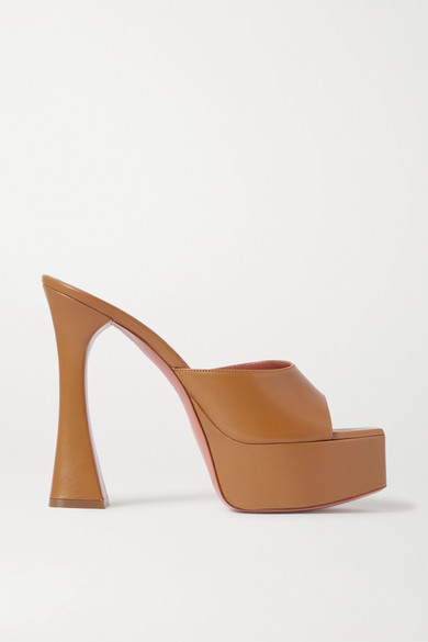 dalida satin platform mules