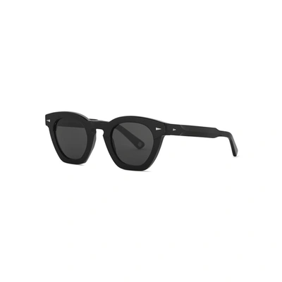 Ahlem Montorgueil Black Oval-frame Sunglasses