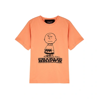 Marc Jacobs X Peanuts Charlie Brown Cotton T-shirt In Orange
