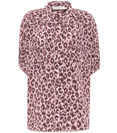 Zimmermann Super Eight Leopard-print Silk Crepe De Chine Shirt In Multicoloured