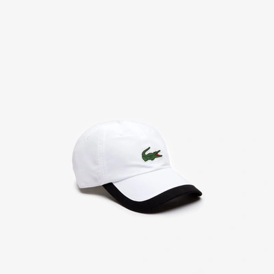 Lacoste Unisex Sport Contrast Border Lightweight Cap - One Size In White