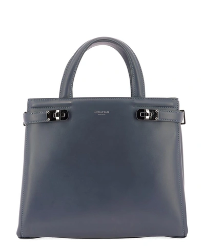 Serapian Meline Logo Tote Bag In Grey