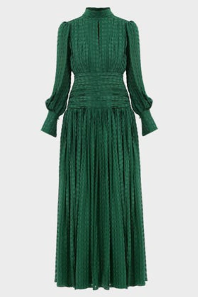 Thurley Design Luna Bell High-neck Gown In Green