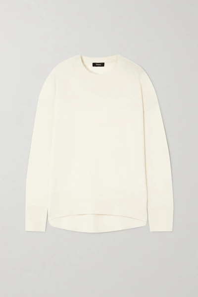 Theory Women's Karenia Cashmere Sweater In Ivory