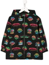 Stella Mccartney Kids' Hello Sunshine Print Jacket In Black