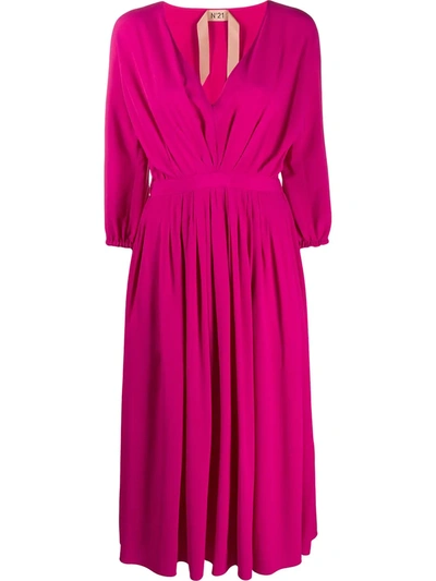 N°21 Pleated Dress In Pink