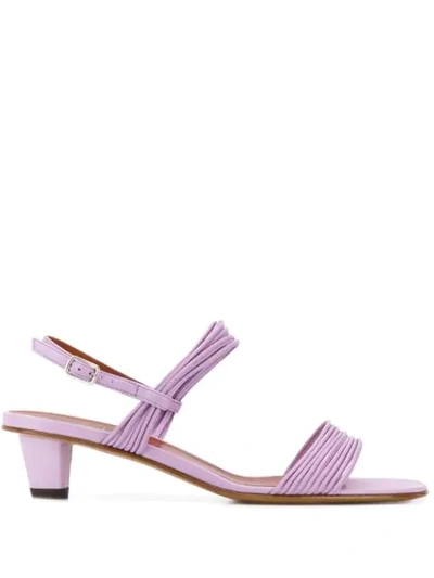 Michel Vivien Duma 40mm Strappy Sandals In Purple