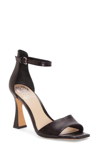 Vince Camuto Reesera Dress Sandals Women's Shoes In Black Leather