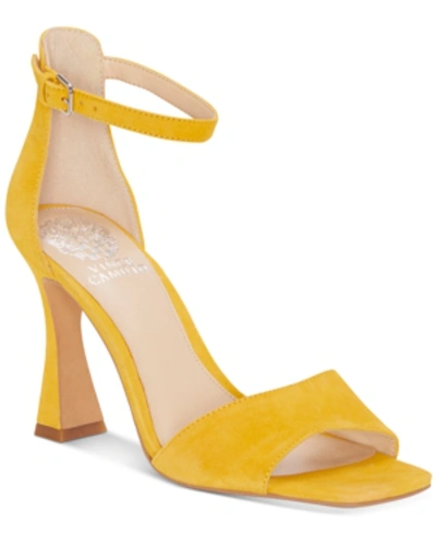 Vince Camuto Reesera Dress Sandals Women's Shoes In Golden Mustard Yellow
